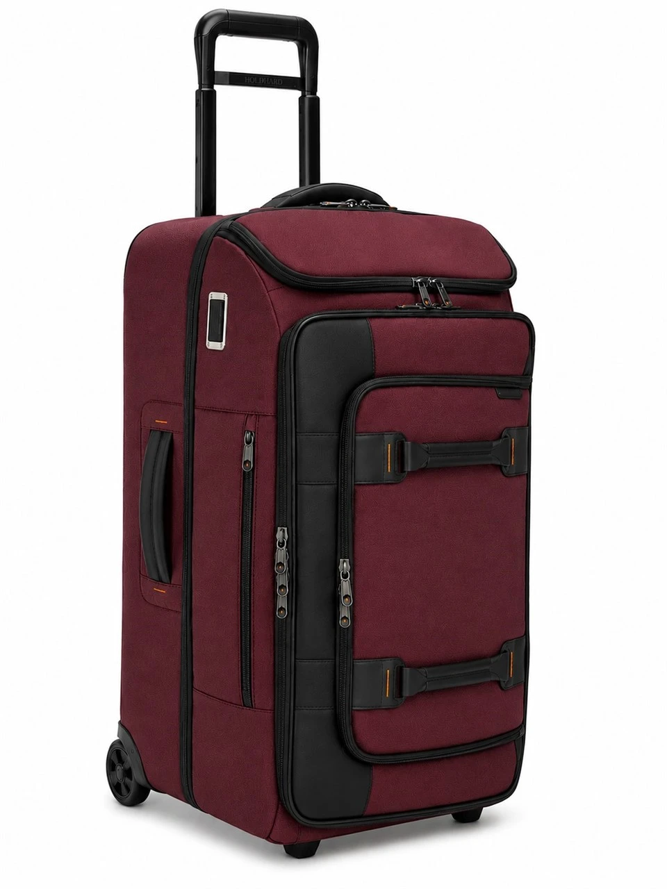 Bolso de viaje con ruedas de nailon burdeos