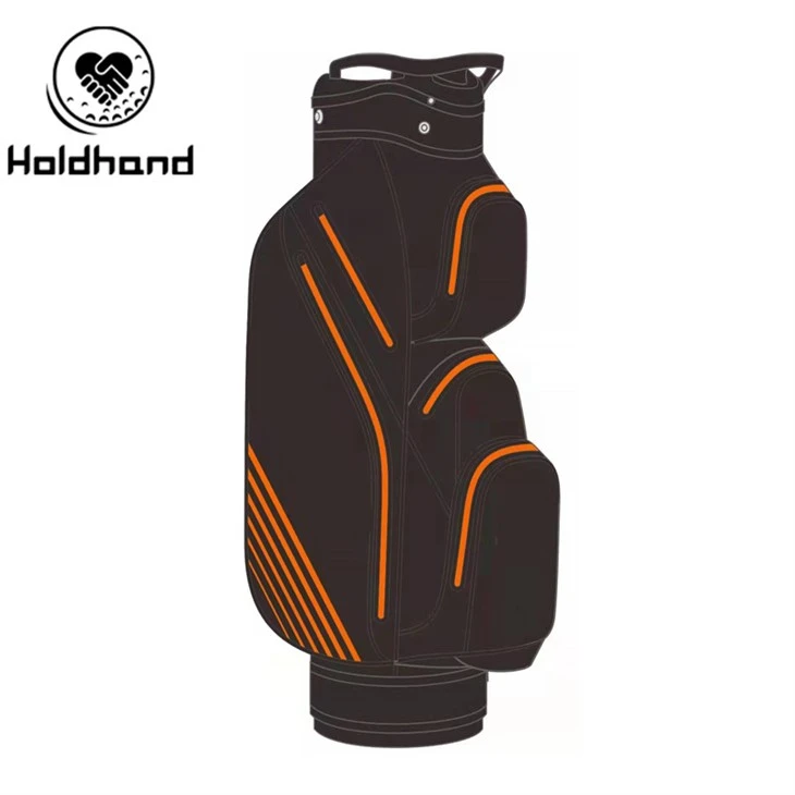 Gran oferta duradera de cueva sobre ruedas: una espaciosa bolsa para carrito de golf de 14 posiciones