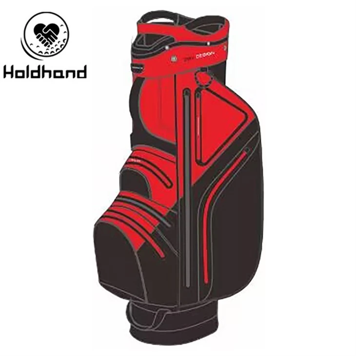 Modern Golf Cart Bag With All-Over Print & Optional Logo Embroidery factory