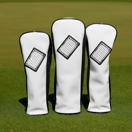 PU Leather Golf Driver Club Cabeza y logotipo personalizado