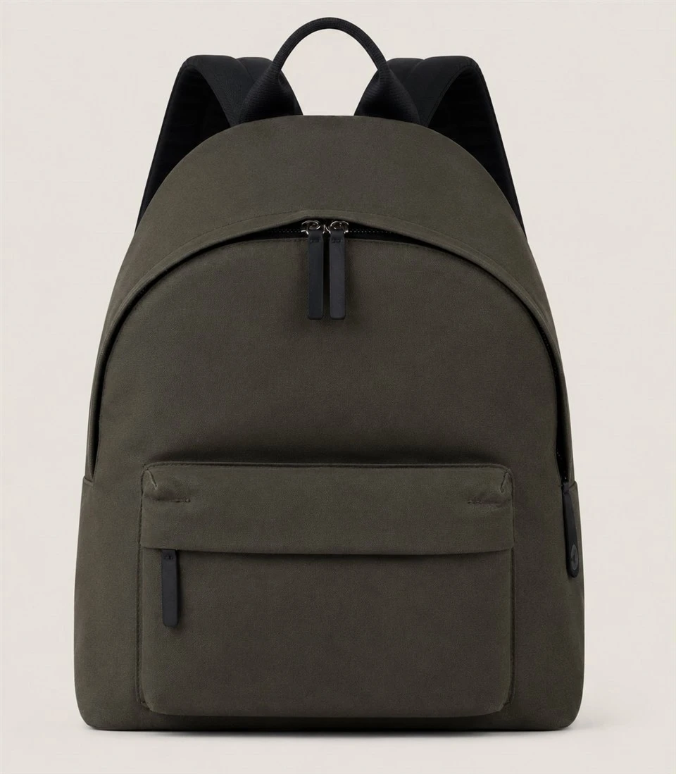 Mochila de lona verde oliva