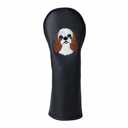 Cubierta de cabeza de golf personalizada PU cuero conductor de cuero Fairway Cover Wood Head Cover Lindo Patrón de golf Club de golf Cover