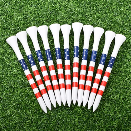 Buscar iconos similares Tees de golf blancos personalizables con plástico colorido y duradero-Con opción de impresión de logotipos