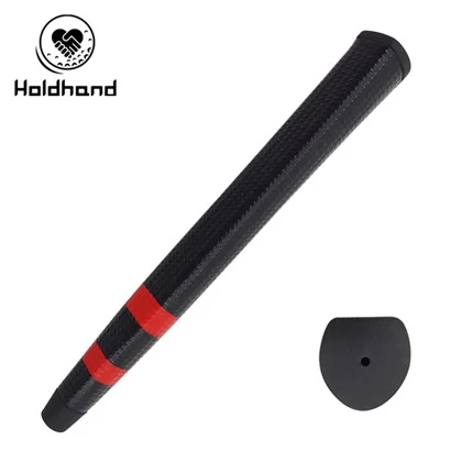 Material de cuero de PU Agarre de putter de golf rojo con logotipo personalizado disponible OEM