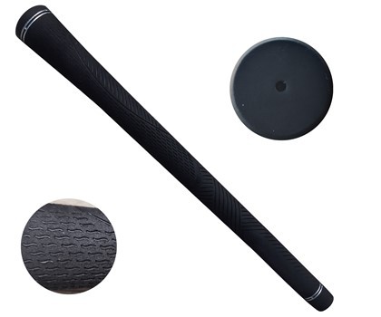 Agarre de hierro de golf pegajoso con patrón antideslizante-negro de goma y patrón colorido personalizado y con medio cable