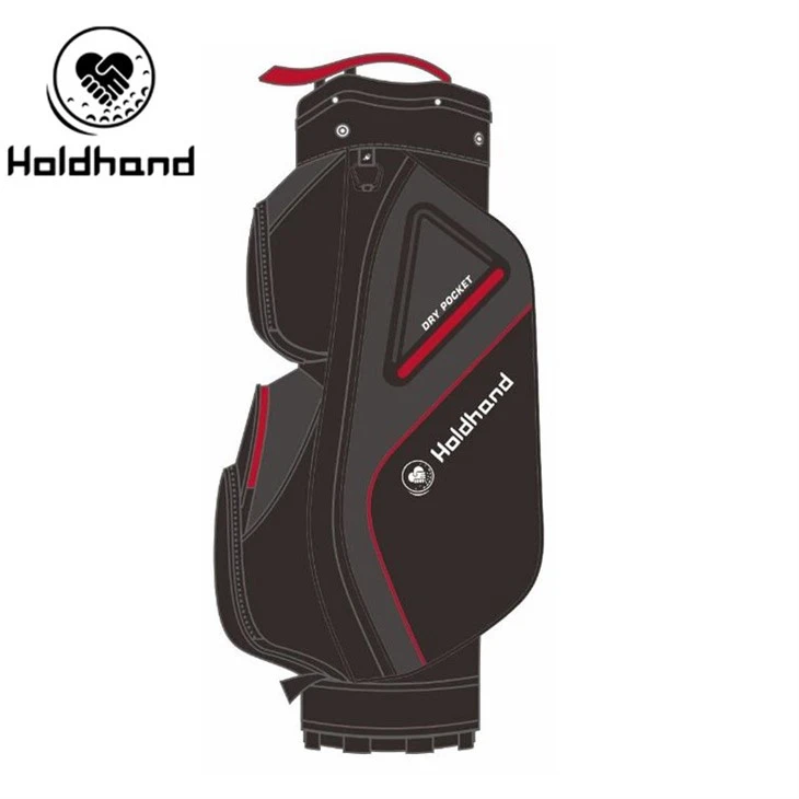 Smart Golf Transporter Offering 15-tier Club Organization, Rest, Hybrid Pocket Layout, Beverage Chiller, Ergonomic Carry System