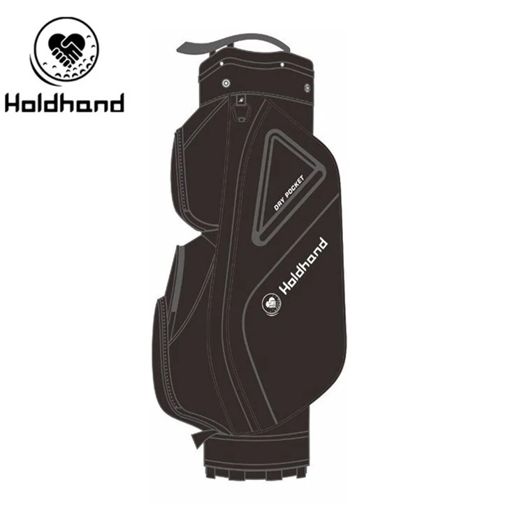 Smart Golf Transporter Offering 15-tier Club Organization, Rest, Hybrid Pocket Layout, Beverage Chiller, Ergonomic Carry System