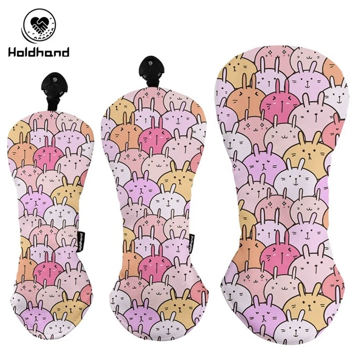 Waterproof PU Leather Golf Driver Headcover, Fashion Quilted Golf Head Cover factory
