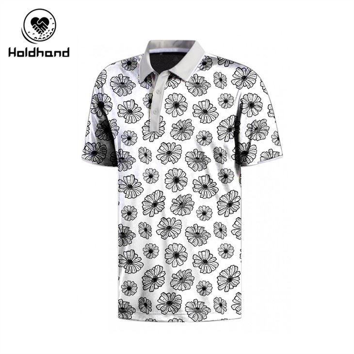 Ropa deportiva personalizada con estampado de polo de golf caliente