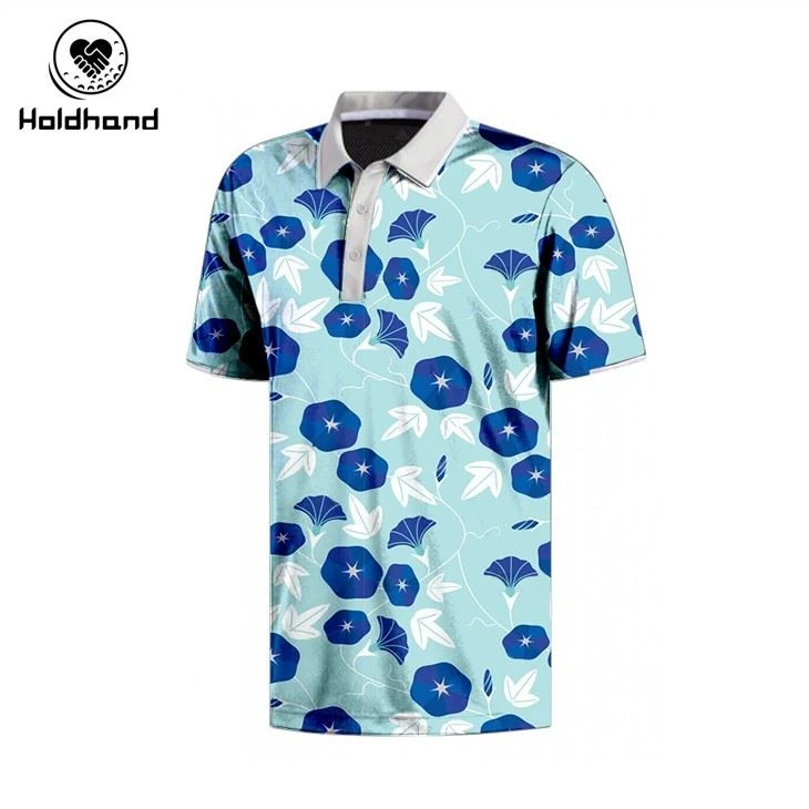 Cute Puppy Pattern Printing Golf Polo Custom Logo