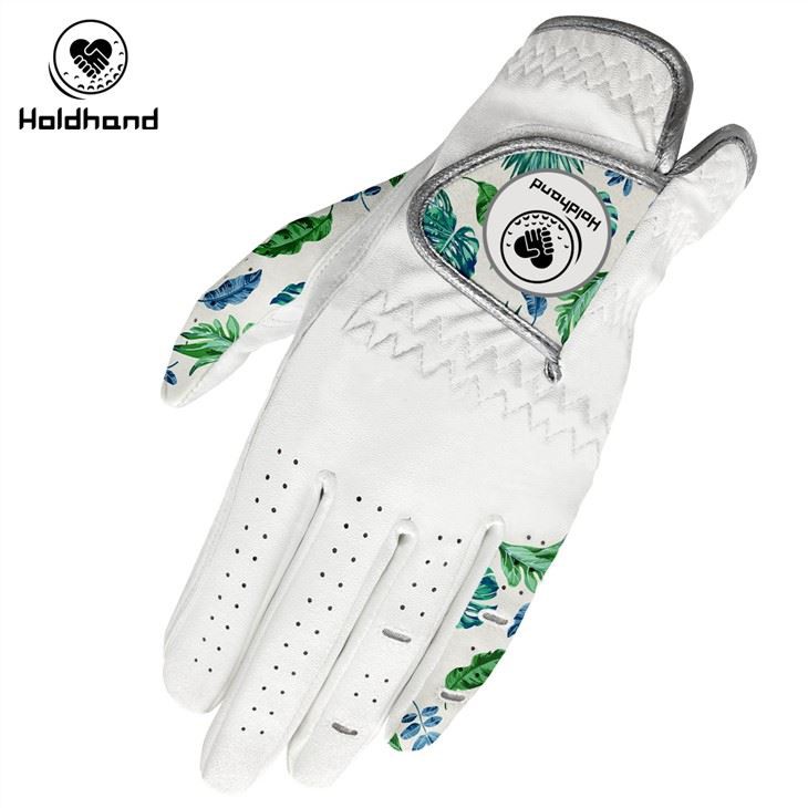 Patrón de cartón fresco Aceptado Logotipo Guantes de golf personalizados Guantes de golf para damas