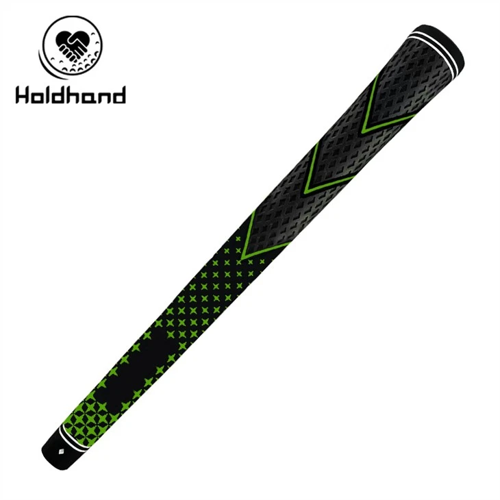 Logotipo personalizado de agarre de hierro de golf de cuero de caucho de diseño de ventas calientes