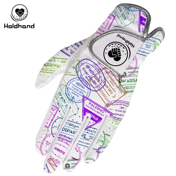 Custom Logo Printing Design Golf Gloves Weather Spann Premium Synthetic GLoves
