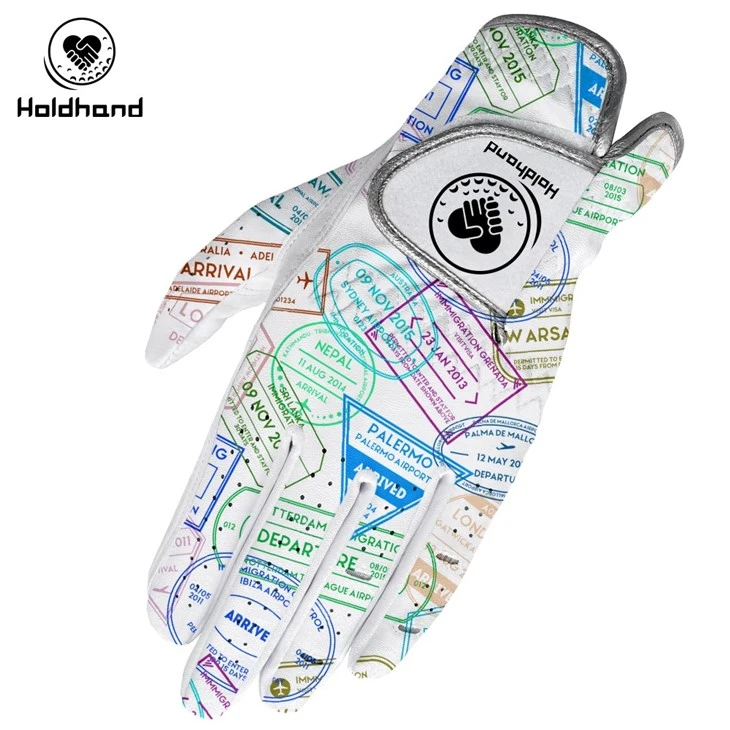 Custom Logo Printing Design Golf Gloves Weather Spann Premium Synthetic GLoves