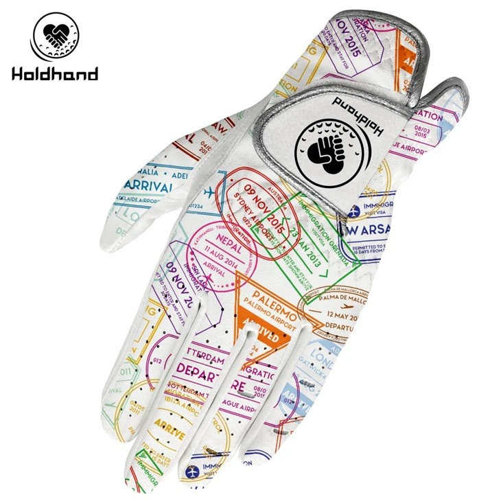 Custom Logo Printing Design Golf Gloves Weather Spann Premium Synthetic GLoves